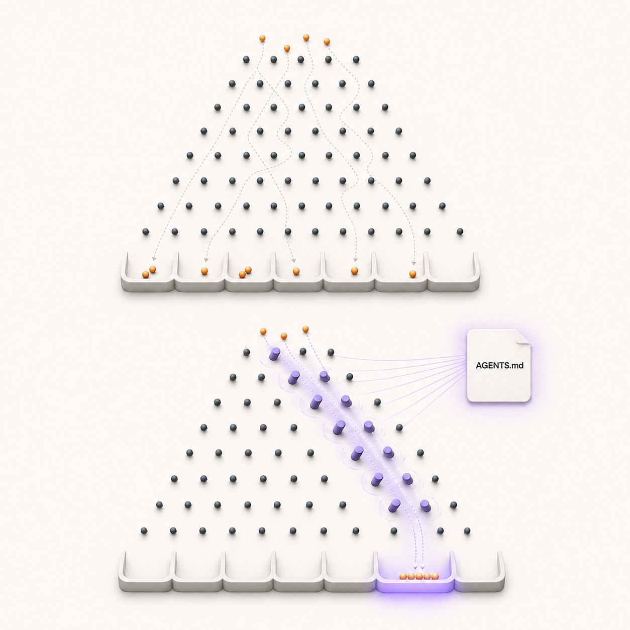 Image of the plinko board